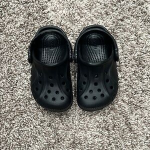 Kids Black Clogs